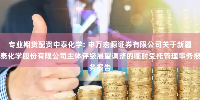 专业期货配资中泰化学: 申万宏源证券有限公司关于新疆中泰化学股份有限公司主体评级展望调整的临时受托管理事务报告