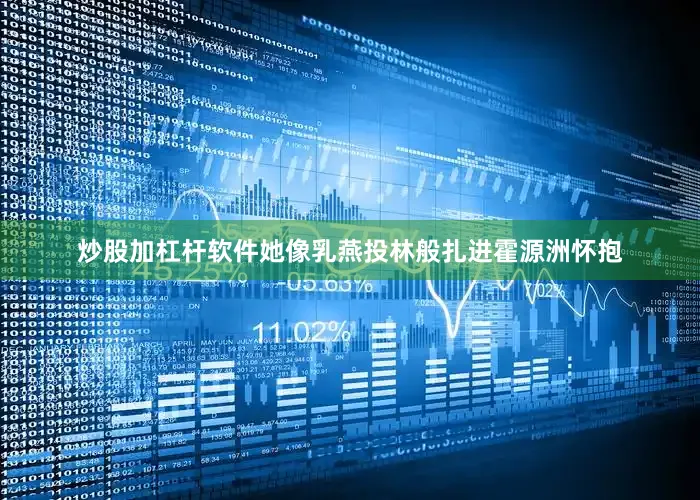炒股加杠杆软件她像乳燕投林般扎进霍源洲怀抱
