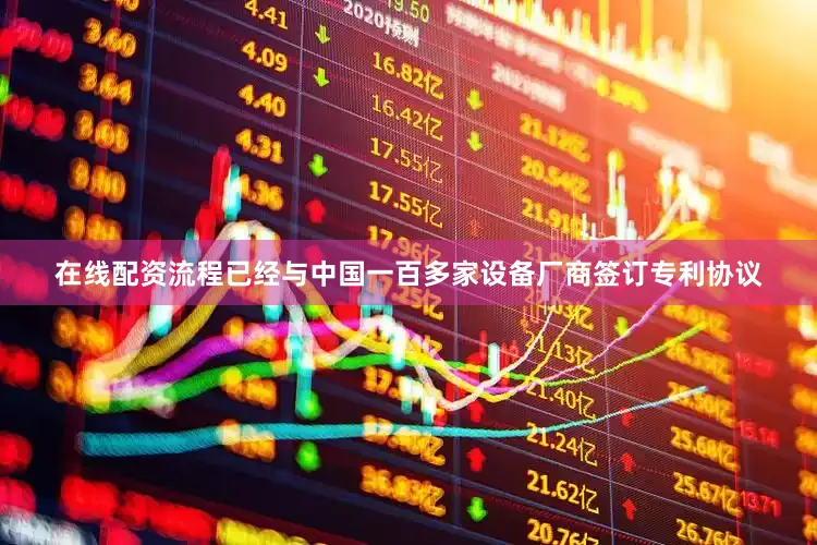 在线配资流程已经与中国一百多家设备厂商签订专利协议